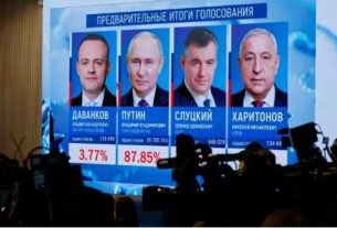 Putin ganó en forma aplastante la elección presidencial en Rusia