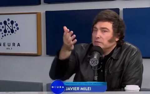 Javier Milei apuntó contra un empresario de medios y se alegró de que «está por quebrar»