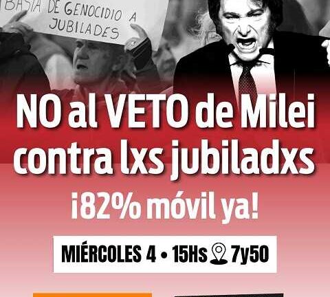 Un millón de firmas contra el veto de Milei a la ley jubilatoria