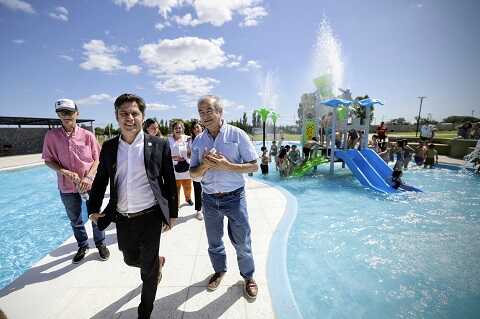 Kicillof inauguró piscinas infantiles en el Complejo Termal de Tapalqué 