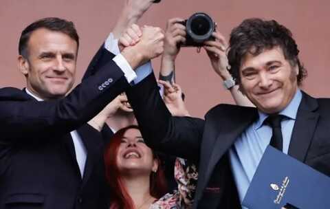 Emmanuel Macron habló con Javier Milei y manifestó su apoyo «al pueblo argentino»