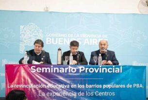 Kicillof encabezó la apertura del primer seminario provincial sobre Centros Socioeducativos y Comunitarios