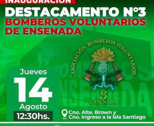 Inauguración del Destacamento Nro. 3 de Bomberos