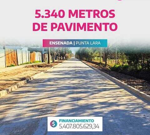 Pavimentación para Punta Lara