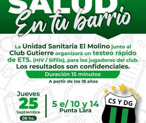 Jornada de Salud en el Club Gutierre