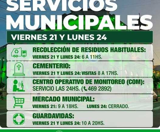 Servicios municipales en la ciudad de Ensenada durante el finde largo