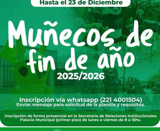 Inscripción de muñecos de fin de año