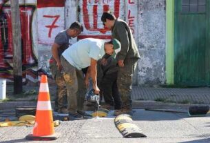 Reposición de reductores de velocidad