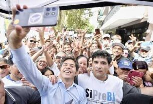 Kicillof participó de la marcha en rechazo a la reforma laboral