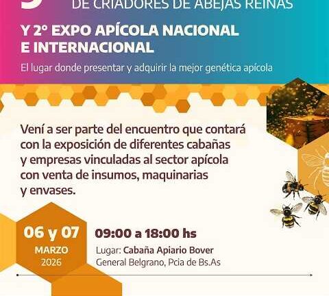 Buenos Aires, epicentro de la genética apícola: llega el 9° Encuentro Nacional de Criadores de Abejas Reinas