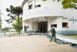 Trabajos en la comisaría de Punta Lara