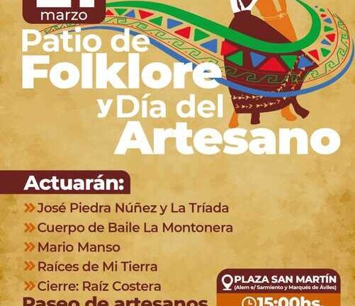 Patio de folklore y dia del artesano