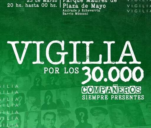 Vigilia por el 24 de marzo