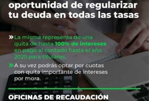 Ponete al día con el impuesto municipal