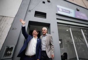 Kicillof inauguró un playón deportivo y un nuevo espacio para la Comisaría de la Mujer