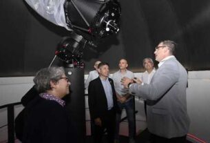 Se inauguró un observatorio astronómico en el Centro de Capacitación, Investigación e Información Educativa de Alberti