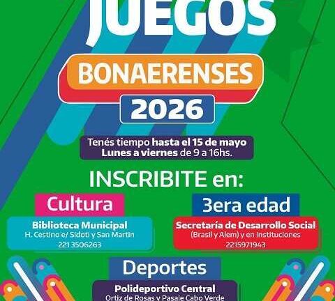 Inscribite a los Juegos Bonaerenses