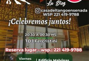 Milonga en el edificio Malvinas