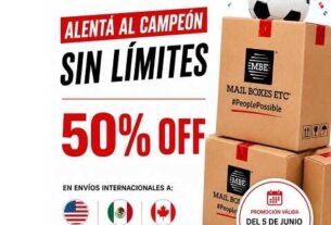 En Mail Boxes Etc. los envíos a EE.UU., México y Canadá cuestan un 50% menos