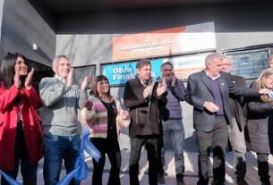 Kicillof, Larroque y Balor inauguraron un nuevo SUM de la Comunidad en Berazategui