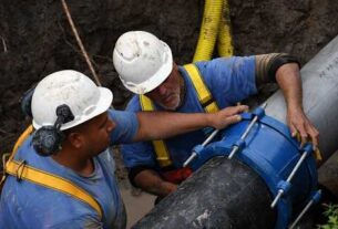 Ensenada: trabajos en la red de agua