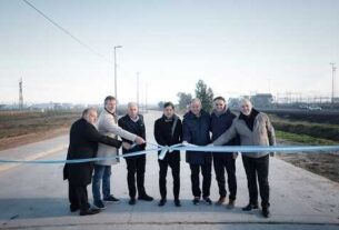 Kicillof inauguró un tramo de la colectora sur Avenida Circunvalación en Hudson