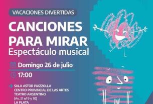 «Canciones para mirar» llega al Teatro Argentino con dos funciones gratuitas