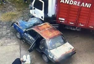 Un camión de reparto chocó contra un auto en Ensenada y una familia terminó hospitalizada