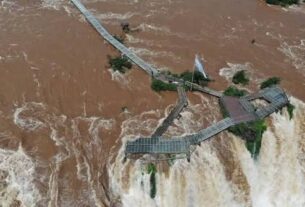Alarma en Cataratas del Iguazú: el caudal de agua es cinco veces mayor al promedio habitual