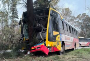 Choque en Berisso entre un auto y un micro de la Línea 202