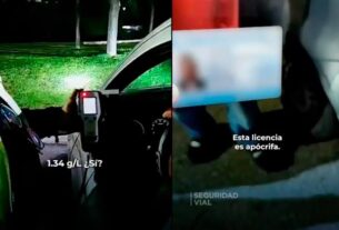 Manejaba borracho y con una licencia de conducir falsa por la autopista Riccheri
