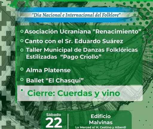 Patio de Folklore en Malvinas