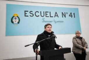 Kicillof inauguró la obra de ampliación y puesta en valor de la Escuela Primaria N°41
