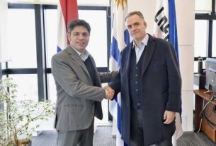 Kicillof se reunió con el presidente Yamandú Orsi en Montevideo