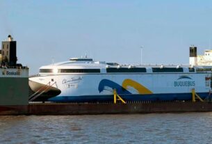 El ferry eléctrico más gran del mundo ya está en el Río de la Plata