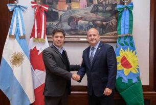 Kicillof se reunió con el embajador de Canadá