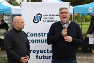  Javier Rodríguez y el rector Alejandro Robba inauguraron el Mercado Bonaerense de la UNM